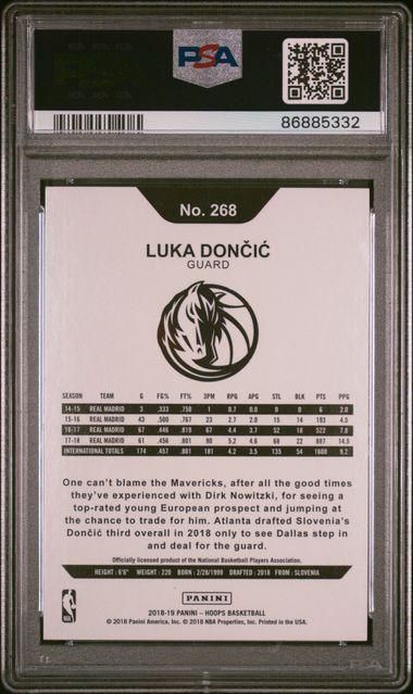 Luka Doncic 2018 Hoops #268 (PSA 10) at PristineAuction.com Luka Doncic 2018 Hoops #268 (PSA 10) at PristineAuction.com