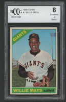 Willie Mays 1966 Topps #1 (BCCG 8) at PristineAuction.com