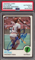 Pete Rose Signed 1973 Topps #130 (PSA) at PristineAuction.com