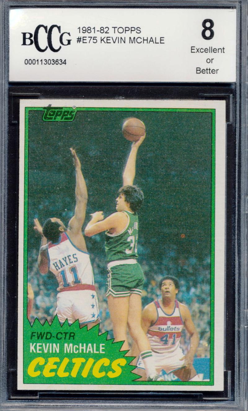 Kevin McHale 1981-82 Topps #E75 RC (BCCG 8) at PristineAuction.com Kevin McHale 1981-82 Topps #E75 RC (BCCG 8) at PristineAuction.com