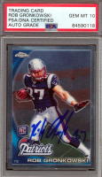 Rob Gronkowski Signed 2010 Topps Chrome #C112A RC (PSA | Autograph Graded 10) at PristineAuction.com