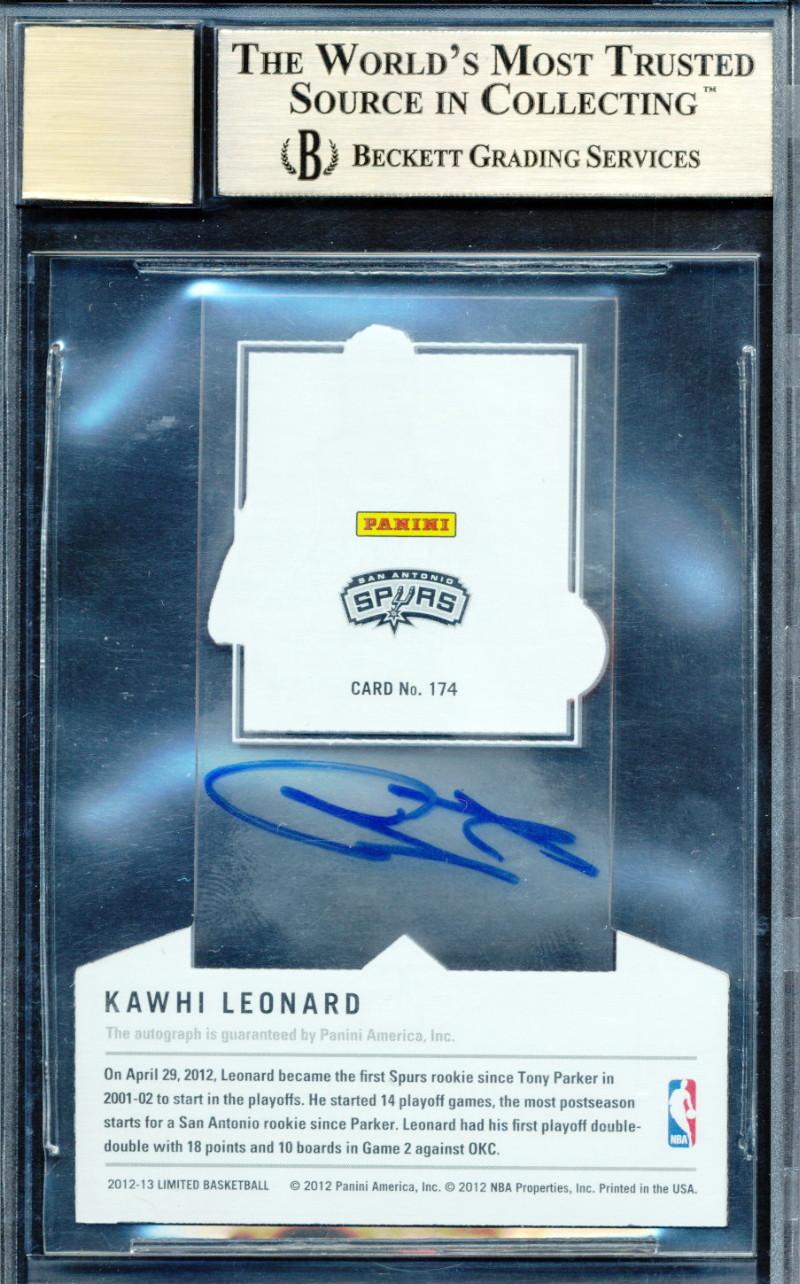 Kawhi Leonard 2012-13 Limited #174 AU #248/349 RC (BGS 9.5 | Autograph Graded BGS 10) at PristineAuction.com Kawhi Leonard 2012-13 Limited #174 AU #248/349 RC (BGS 9.5 | Autograph Graded BGS 10) at PristineAuction.com
