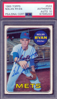Nolan Ryan Signed 1969 Topps #533 Inscribed "The Ryan Express" (PSA | Autograph Graded 10) at PristineAuction.com