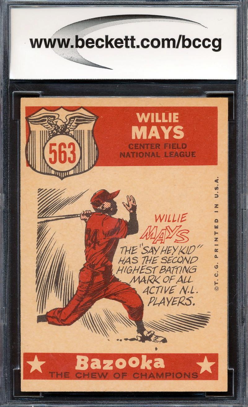 Willie Mays 1959 Topps #563 AS (BCCG 7) at PristineAuction.com Willie Mays 1959 Topps #563 AS (BCCG 7) at PristineAuction.com