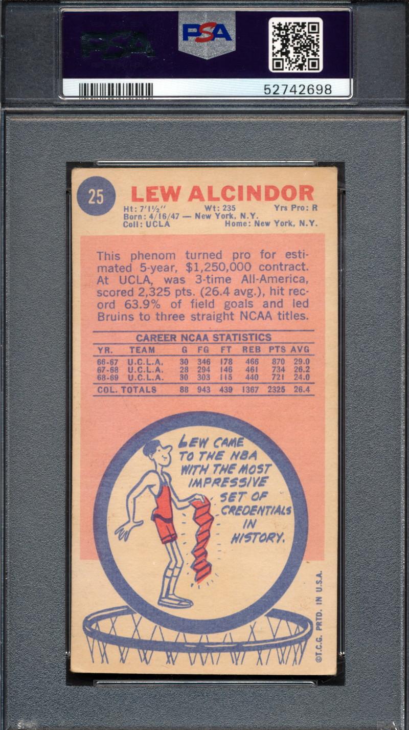 Kareem Abdul-Jabbar Signed 1969 Topps #25 (PSA | Auto 10) at PristineAuction.com Kareem Abdul-Jabbar Signed 1969 Topps #25 (PSA | Auto 10) at PristineAuction.com