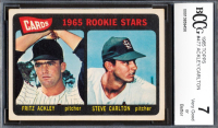 Fritz Ackley / Steve Carlton 1965 Topps #477 Rookie Stars RC (BCCG 7) at PristineAuction.com