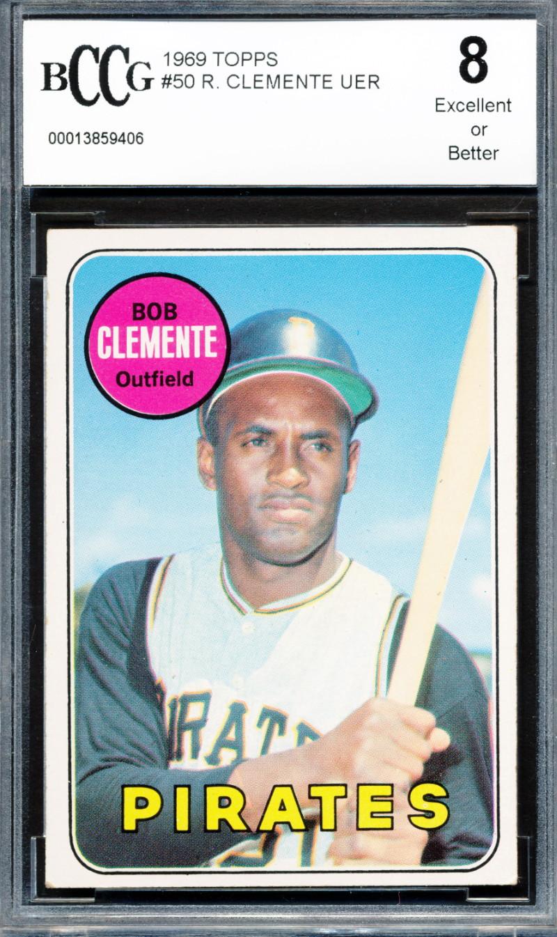 Roberto Clemente 1969 Topps #50 (BCCG 8) at PristineAuction.com Roberto Clemente 1969 Topps #50 (BCCG 8) at PristineAuction.com