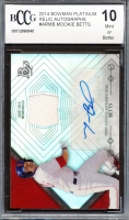 Mookie Betts 2014 Bowman Platinum Relic Autographs #ARMB (BCCG 10) at PristineAuction.com