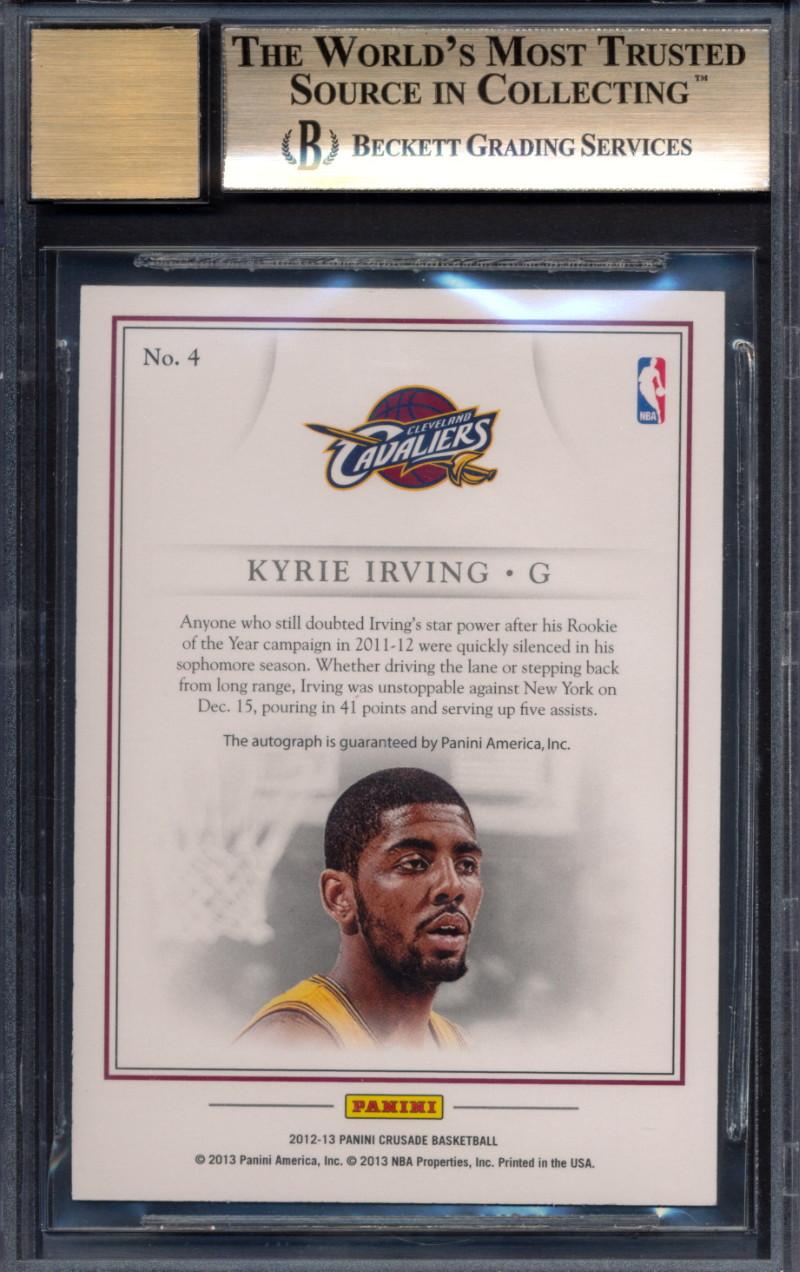 Kyrie Irving 2012-13 Panini Crusade Quest Autographs #4 RC (BGS 9.5 | Autograph Graded 9) at PristineAuction.com Kyrie Irving 2012-13 Panini Crusade Quest Autographs #4 RC (BGS 9.5 | Autograph Graded 9) at PristineAuction.com