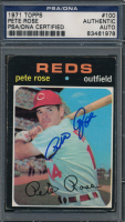 Pete Rose Signed 1971 Topps #100 (PSA) at PristineAuction.com