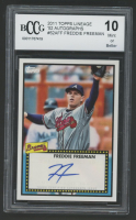 Freddie Freeman 2011 Topps Lineage '52 Autographs #52AFF (BCCG 10) at PristineAuction.com