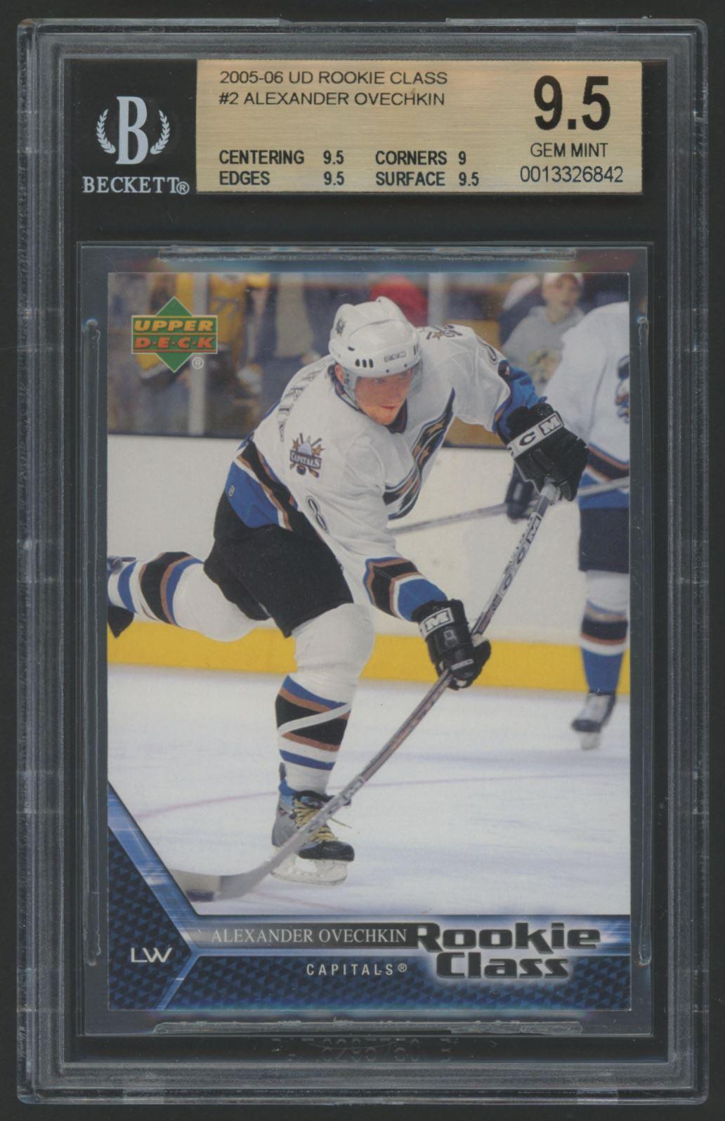 Alexander Ovechkin 2005-06 Upper Deck Rookie Class #2 RC (BGS 9.5) at PristineAuction.com Alexander Ovechkin 2005-06 Upper Deck Rookie Class #2 RC (BGS 9.5) at PristineAuction.com
