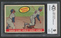 Hank Aaron 1959 Topps #467 BT/WS Homer (BCCG 9) at PristineAuction.com