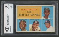 1961 Topps #43 NL Home Run Leaders / Ernie Banks / Hank Aaron / Ed Mathews / Ken Boyer (BCCG 9) at PristineAuction.com