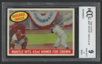 Mickey Mantle 1959 Topps #461 Baseball Thrills (BCCG 9) at PristineAuction.com