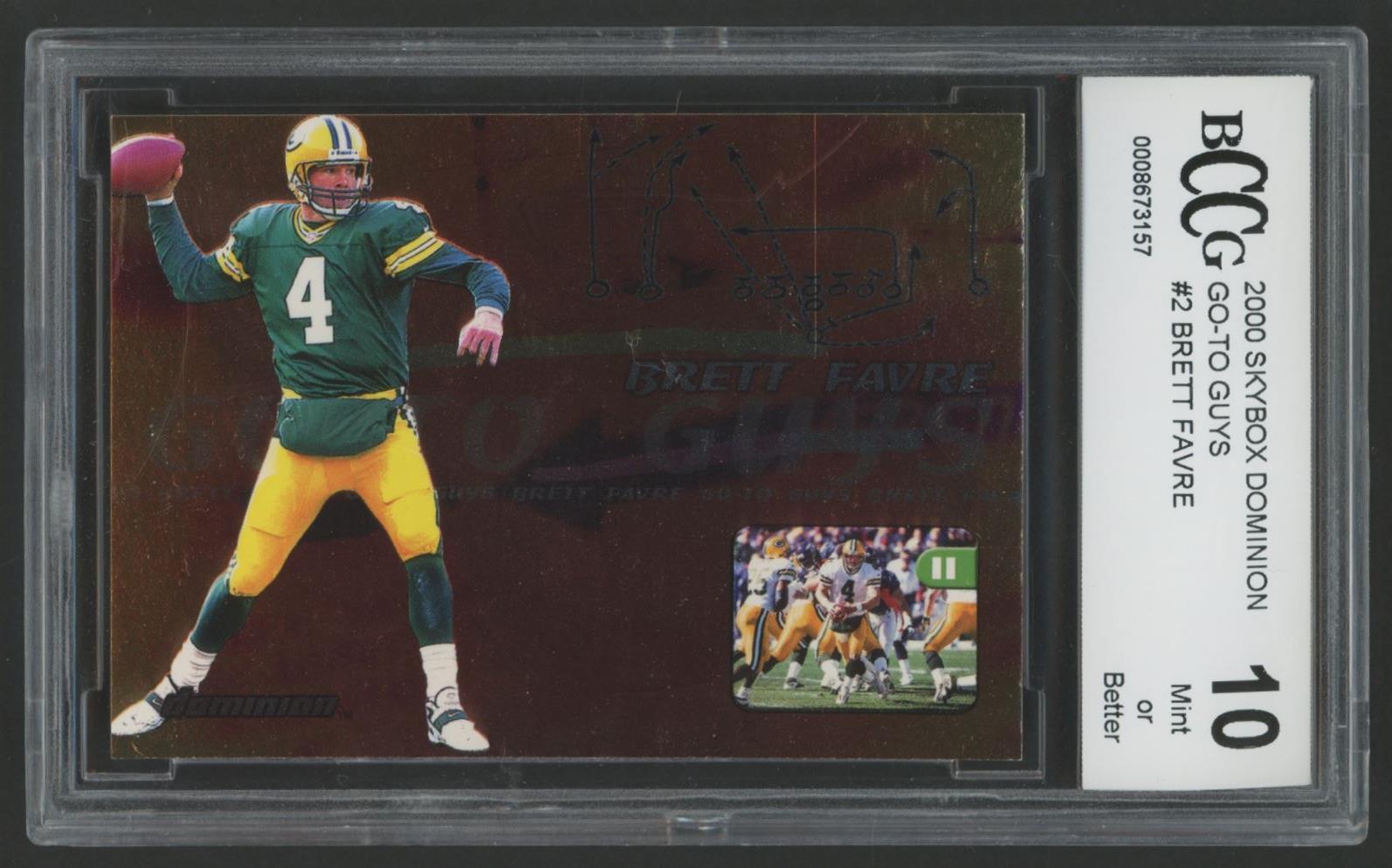 Brett Favre 2000 SkyBox Dominion Go-To Guys #2 (BCCG 10) at PristineAuction.com Brett Favre 2000 SkyBox Dominion Go-To Guys #2 (BCCG 10) at PristineAuction.com