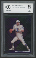 Peyton Manning 2000 Leaf Limited #170 #15/2000 (BCCG 10) at PristineAuction.com