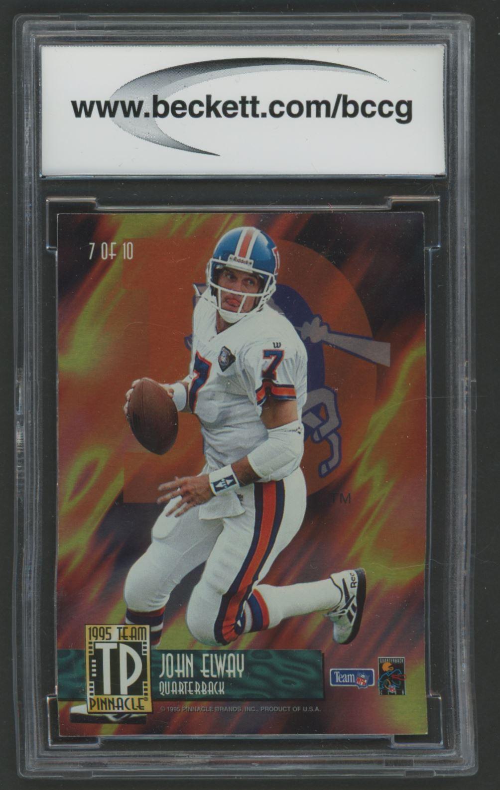 Brett Favre / John Elway 1995 Pinnacle Team Pinnacle #7 (BCCG 10) at PristineAuction.com Brett Favre / John Elway 1995 Pinnacle Team Pinnacle #7 (BCCG 10) at PristineAuction.com