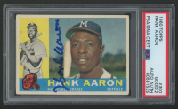 Hank Aaron Signed 1960 Topps #300 (PSA 2) at PristineAuction.com