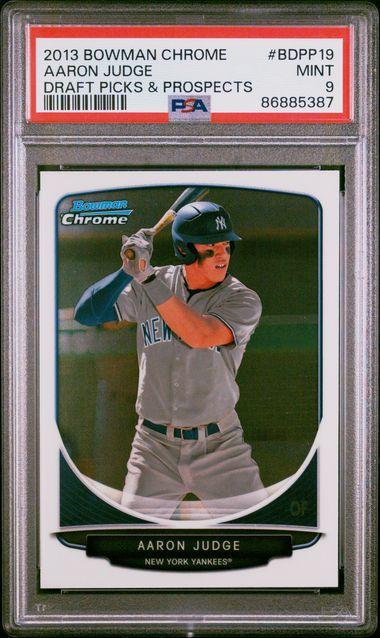 Aaron Judge 2013 Bowman Draft Picks & Prospects #BDPP19 RC (PSA 9) at PristineAuction.com Aaron Judge 2013 Bowman Draft Picks & Prospects #BDPP19 RC (PSA 9) at PristineAuction.com