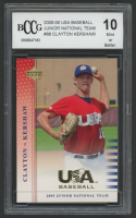 Clayton Kershaw 2005-06 USA Baseball Junior National Team #86 (BCCG 10) at PristineAuction.com