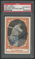 Joe DiMaggio Signed 1980 Yankees Greats TCMA #7 (PSA) at PristineAuction.com