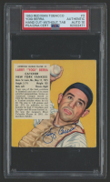 Yogi Berra Signed 1953 Red Man Tobacco #3 (PSA | Autograph Graded 10) at PristineAuction.com