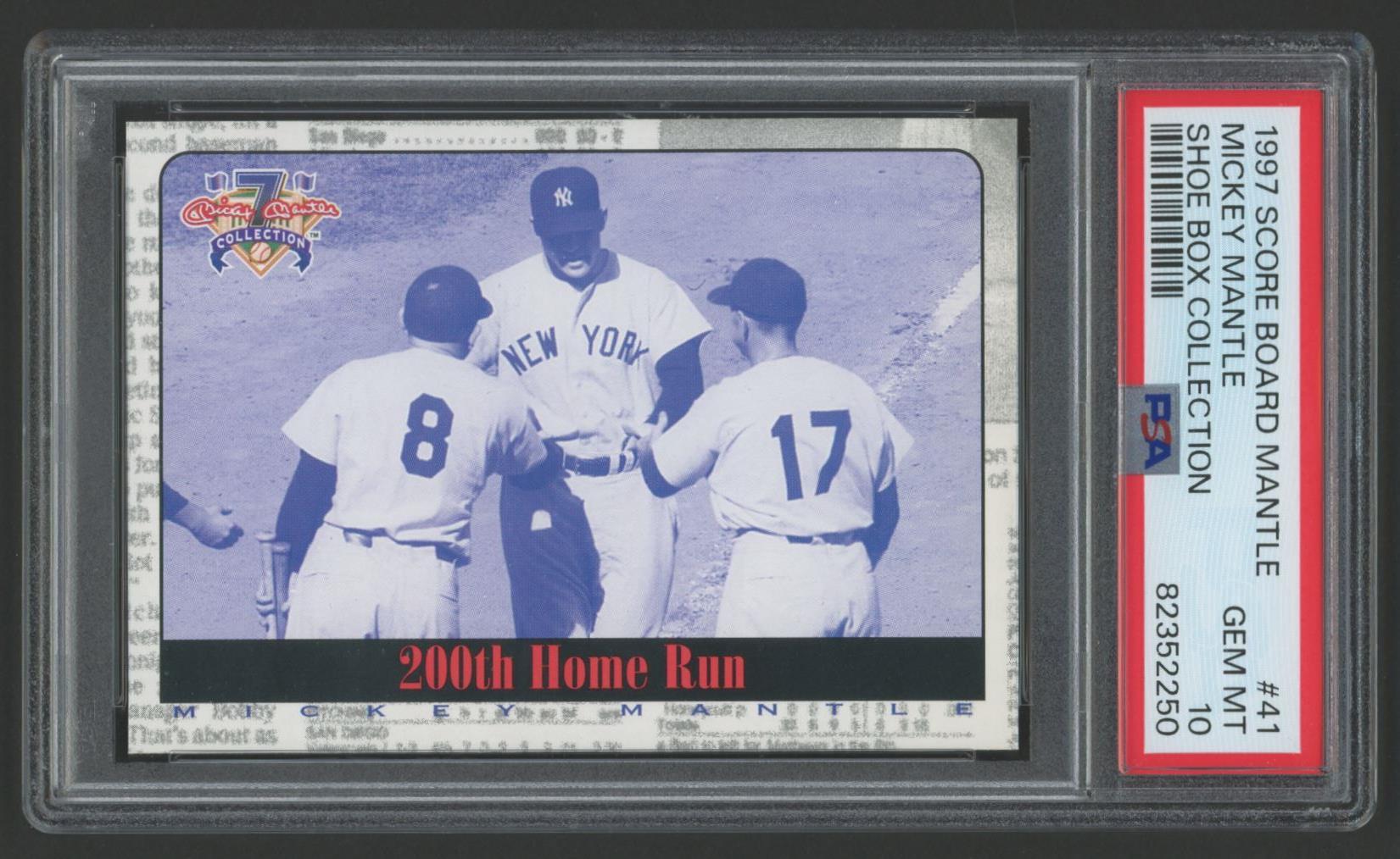 Mickey Mantle 1997 Scoreboard Shoe Box Collection #41 (PSA 10) at PristineAuction.com Mickey Mantle 1997 Scoreboard Shoe Box Collection #41 (PSA 10) at PristineAuction.com