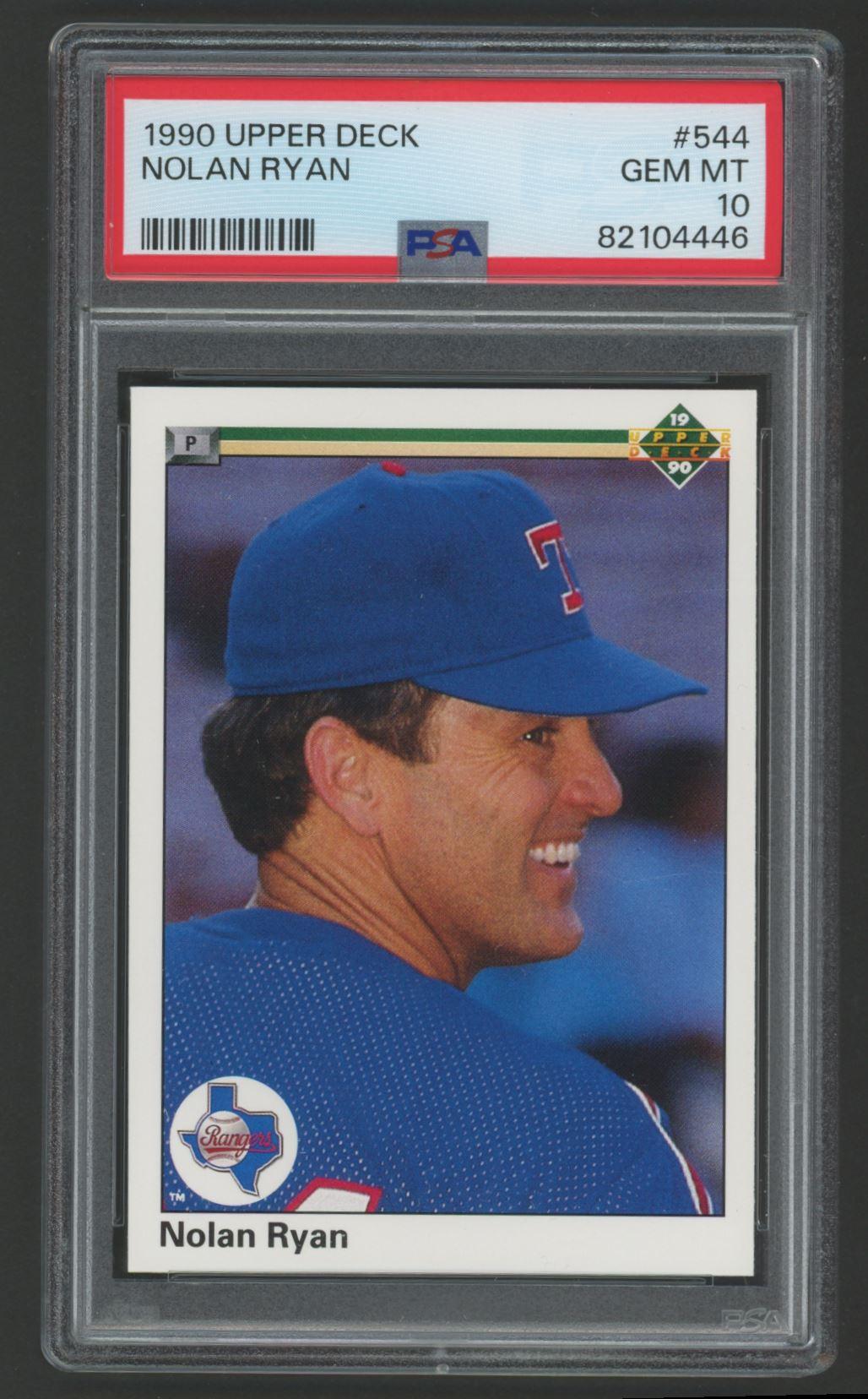 Nolan Ryan 1990 Upper Deck #544 (PSA 10) at PristineAuction.com Nolan Ryan 1990 Upper Deck #544 (PSA 10) at PristineAuction.com