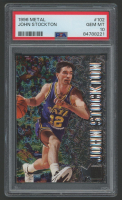 John Stockton 1996-97 Metal #102 (PSA 10) at PristineAuction.com