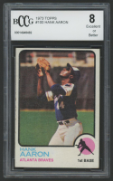 1973 Topps Hank Aaron #100 (BCCG 8) at PristineAuction.com