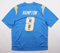 Omarion Hampton Signed Chargers Nike Authentic Jersey Inscribed "25 1st RD Pick" (Beckett) at PristineAuction.com