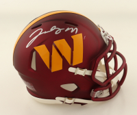 Jacory Croskey-Merritt Signed Commanders Speed Mini Helmet (JSA) at PristineAuction.com