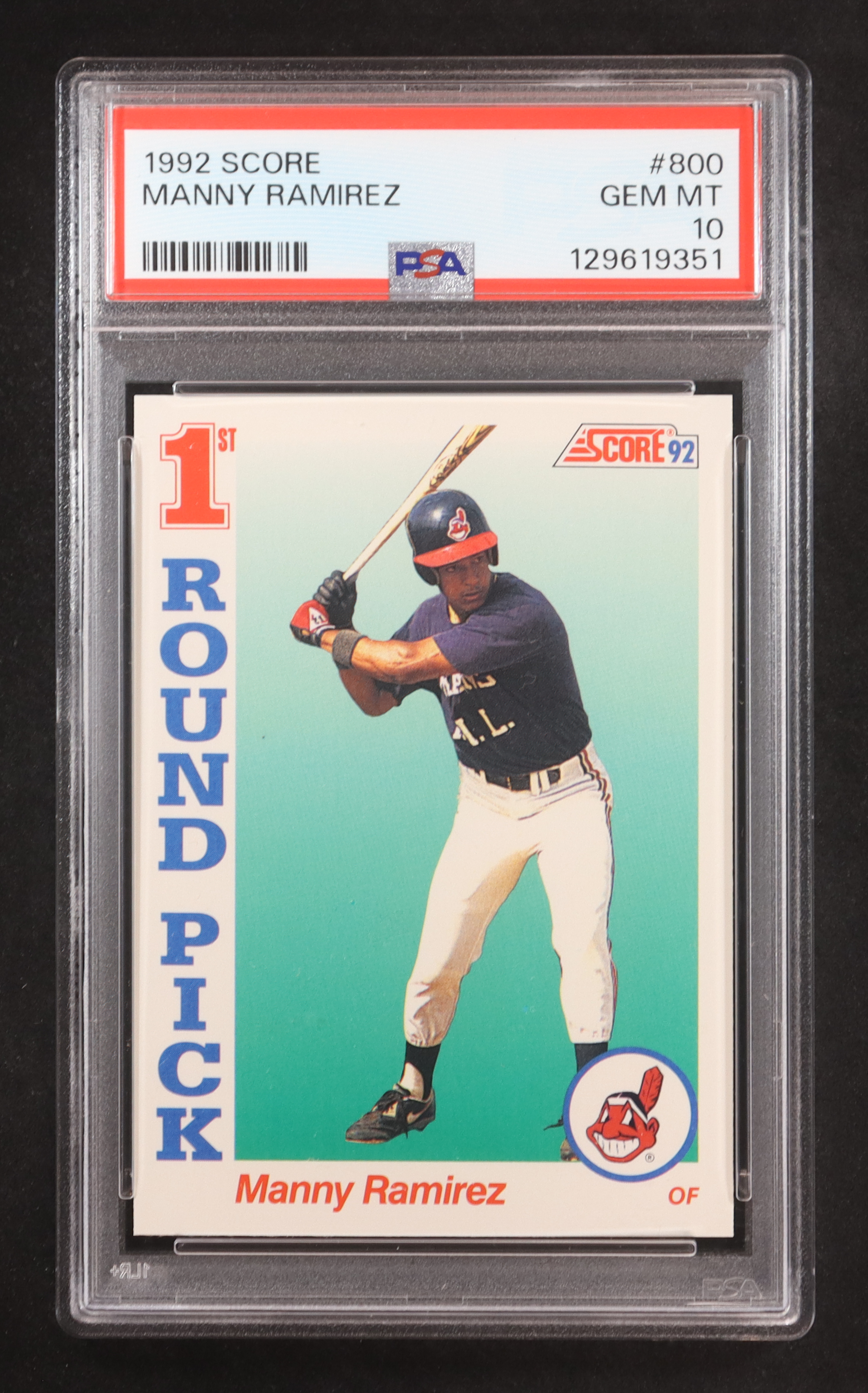 Manny Ramirez 1992 Score #800 RC (PSA 10) at PristineAuction.com Manny Ramirez 1992 Score #800 RC (PSA 10) at PristineAuction.com