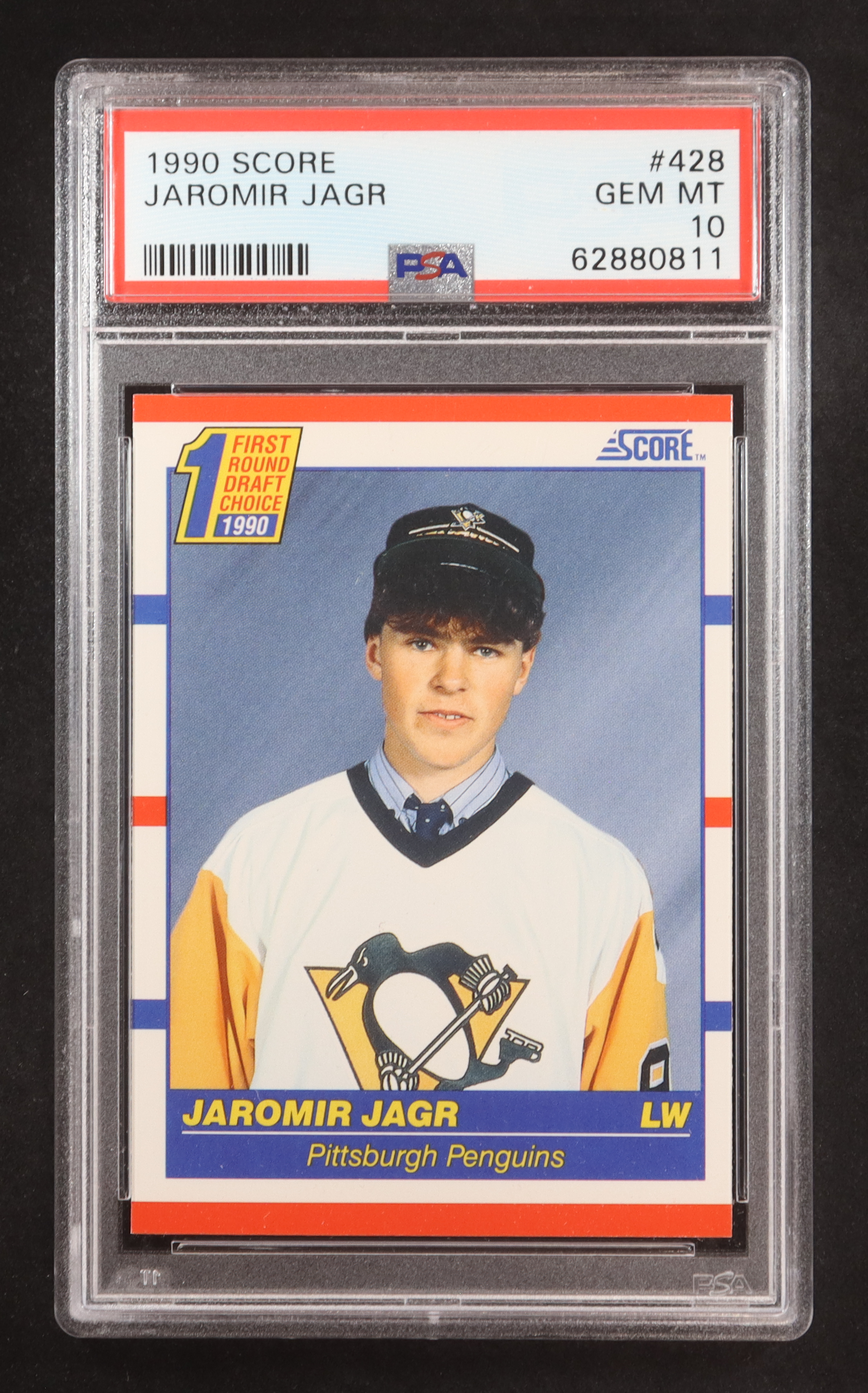 Jaromir Jagr 1990-91 Score #428 RC (PSA 10) at PristineAuction.com Jaromir Jagr 1990-91 Score #428 RC (PSA 10) at PristineAuction.com