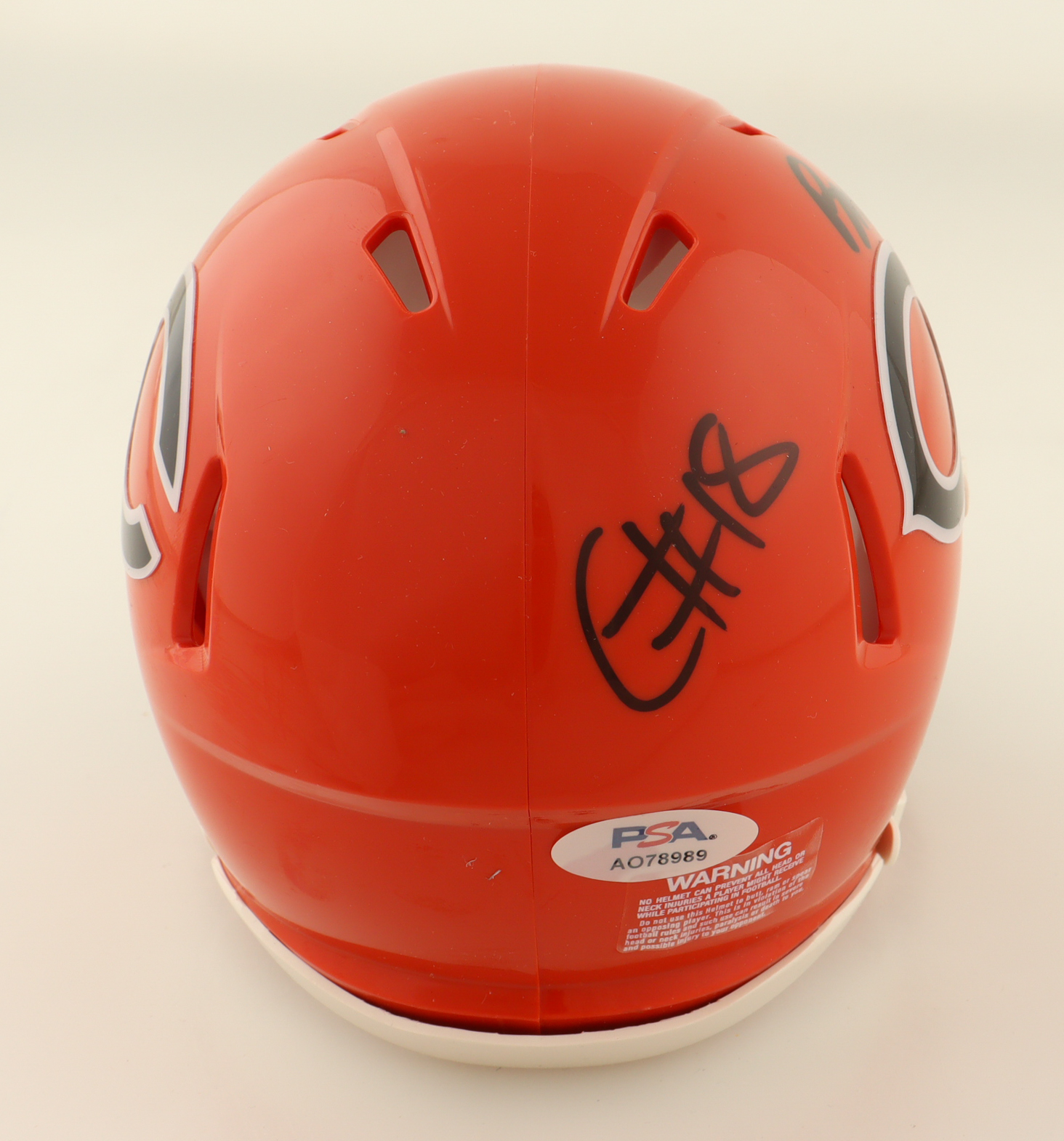 Caleb Williams & Rome Odunze Signed Bears Speed Mini Helmet (PSA) at PristineAuction.com Caleb Williams & Rome Odunze Signed Bears Speed Mini Helmet (PSA) at PristineAuction.com