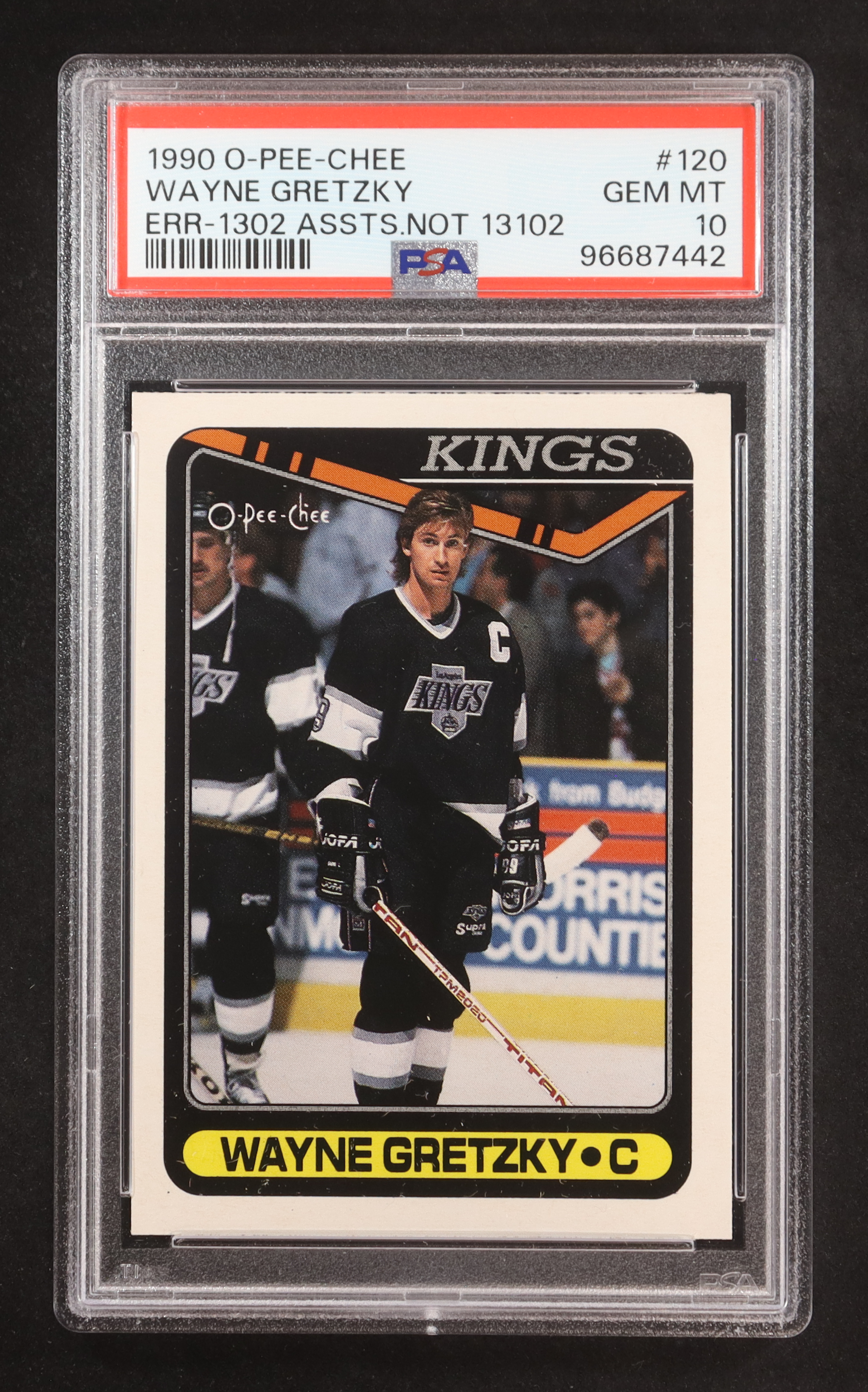 Wayne Gretzky 1990-91 O-Pee-Chee #120 (PSA 10) at PristineAuction.com Wayne Gretzky 1990-91 O-Pee-Chee #120 (PSA 10) at PristineAuction.com