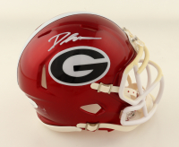 D'Andre Swift Signed Georgia Bulldogs Flash Alternate Speed Mini Helmet (JSA) at PristineAuction.com