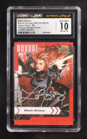 Black Widow 2022-23 Upper Deck Marvel Annual Canvas Variant Cover #8 (CGC 10 | Autograph Graded CGC 10) at PristineAuction.com
