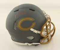 Rome Odunze Signed Bears Slate Alternate Speed Mini Helmet (JSA) at PristineAuction.com