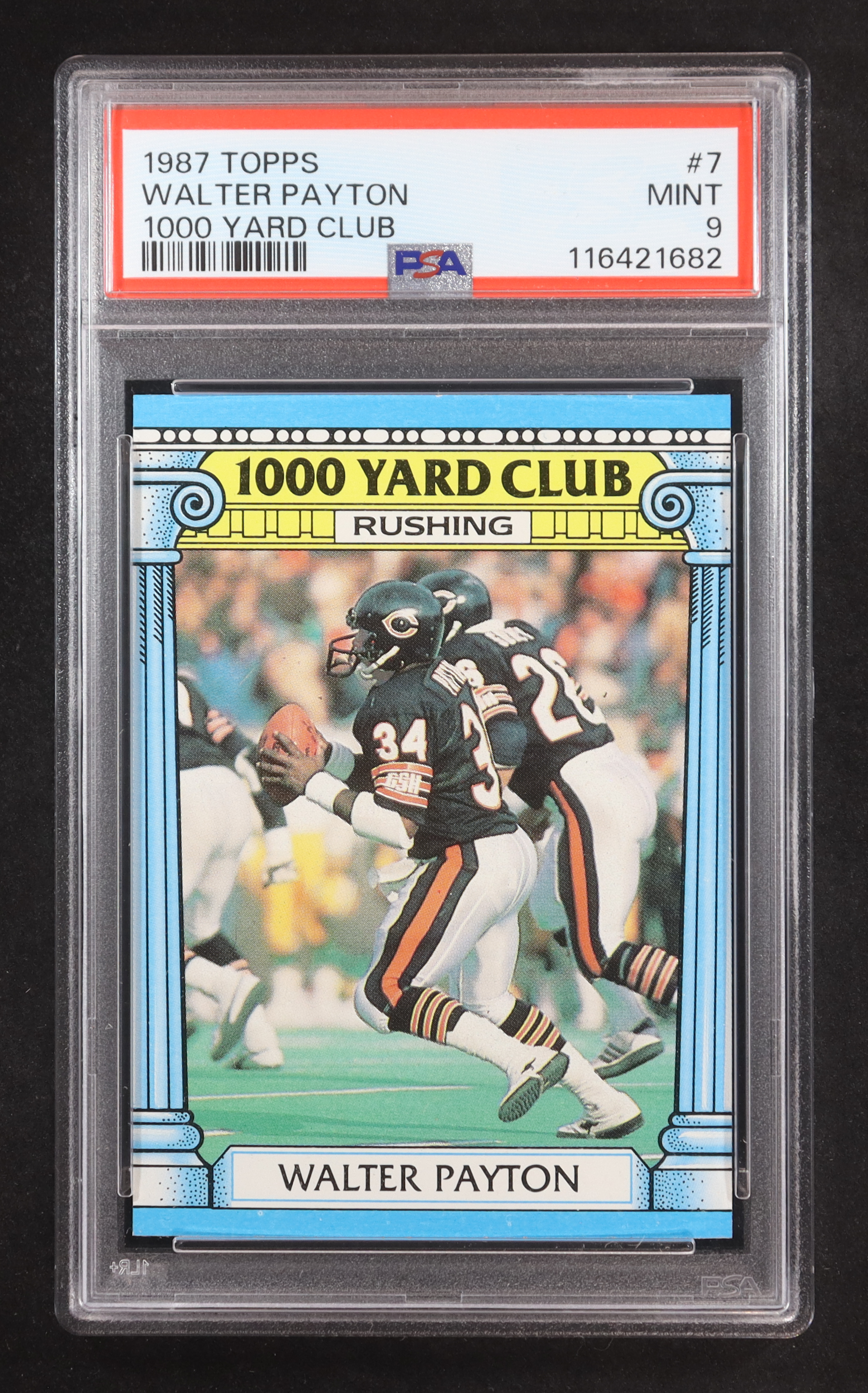 Walter Payton 1987 Topps 1000 Yard Club #7 (PSA 9) at PristineAuction.com Walter Payton 1987 Topps 1000 Yard Club #7 (PSA 9) at PristineAuction.com
