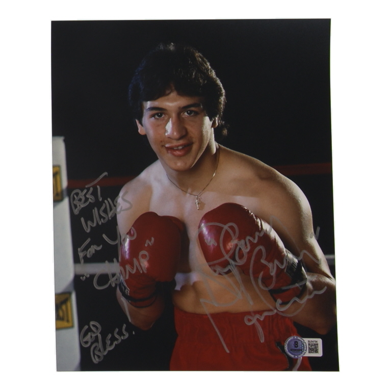 Ray "Boom Boom" Mancini Signed 8x10 Photo Inscribed "Best Wishes For You Champ" & "God Bless!" (Beckett) at PristineAuction.com Ray "Boom Boom" Mancini Signed 8x10 Photo Inscribed "Best Wishes For You Champ" & "God Bless!" (Beckett) at PristineAuction.com