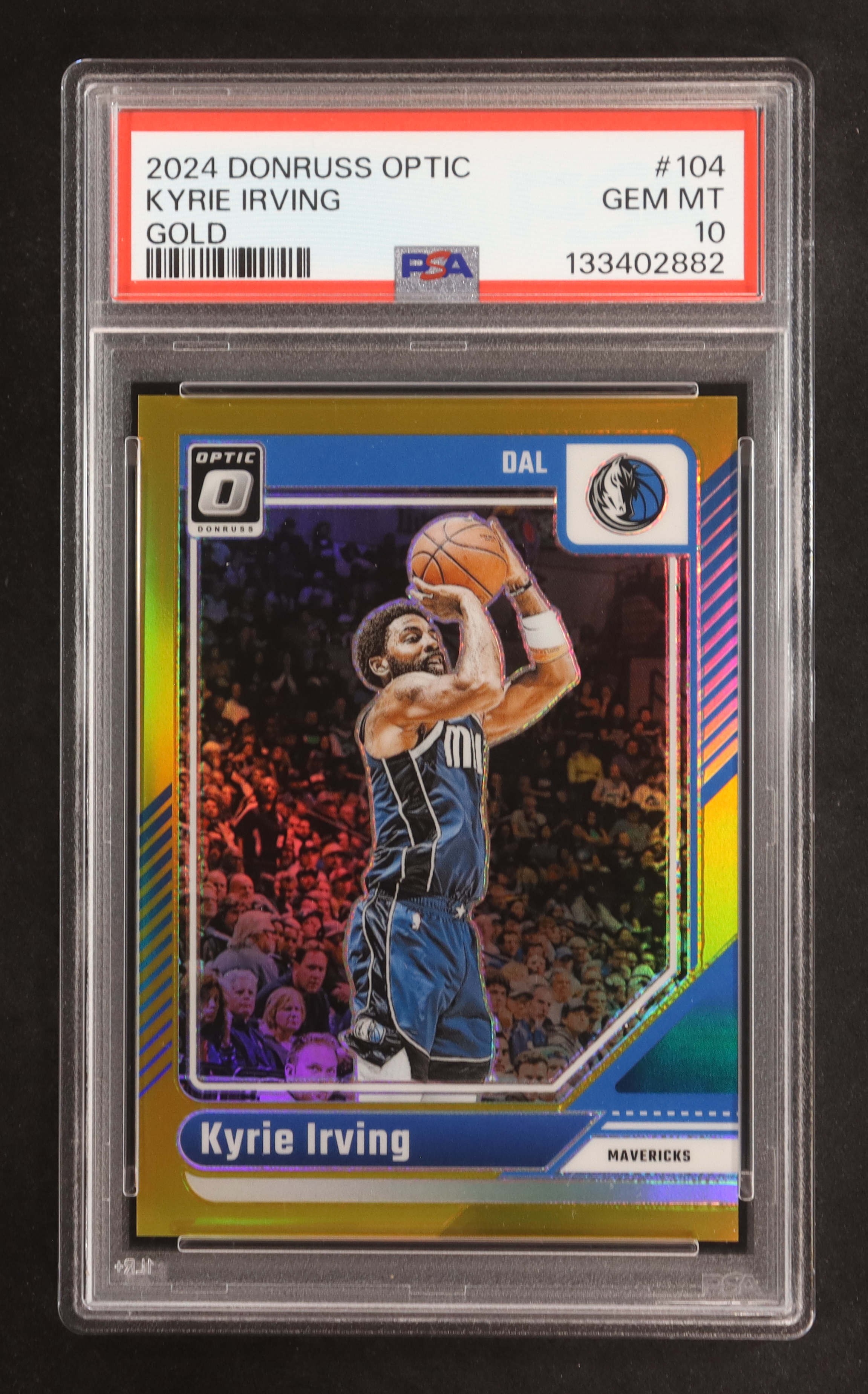 Kyrie Irving 2024-25 Donruss Optic Gold #104 # 05/10 (PSA 10) at PristineAuction.com Kyrie Irving 2024-25 Donruss Optic Gold #104 # 05/10 (PSA 10) at PristineAuction.com