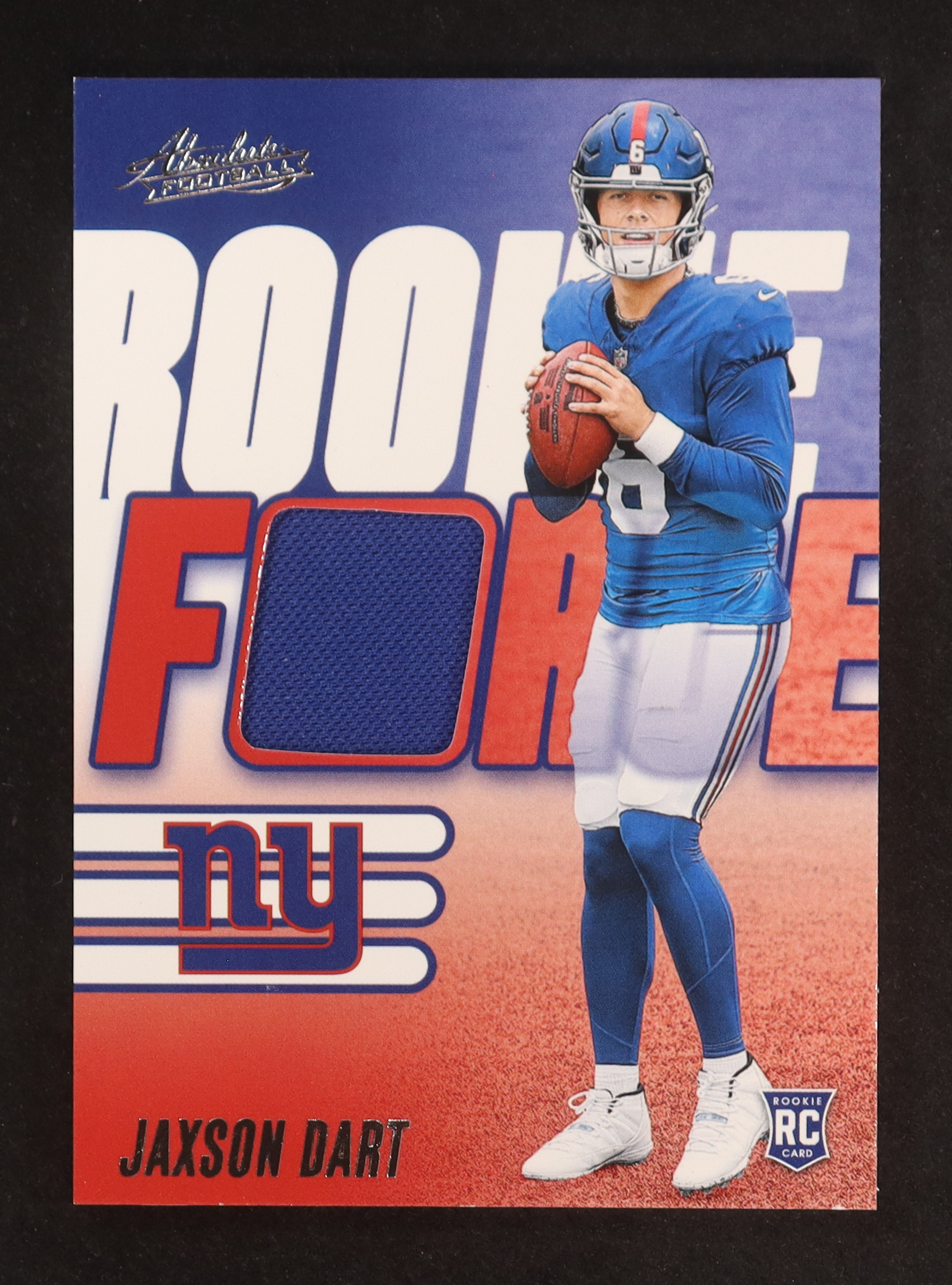 Jaxson Dart 2025 Absolute Rookie Force Jerseys #9 RC at PristineAuction.com Jaxson Dart 2025 Absolute Rookie Force Jerseys #9 RC at PristineAuction.com