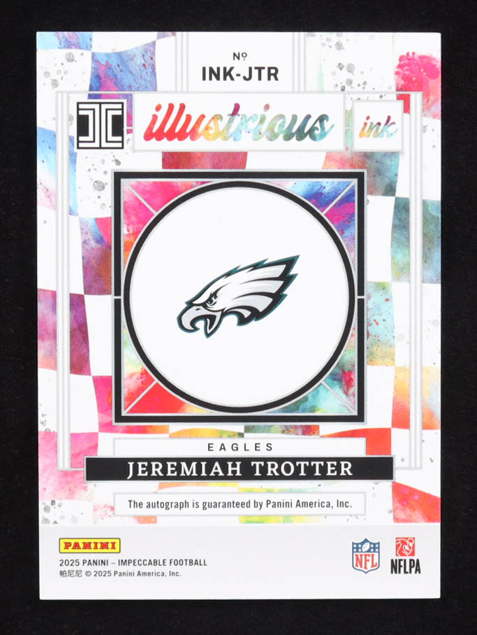 Jeremiah Trotter 2025 Panini Impeccable Illustrious Ink #19 #71/75 at PristineAuction.com Jeremiah Trotter 2025 Panini Impeccable Illustrious Ink #19 #71/75 at PristineAuction.com