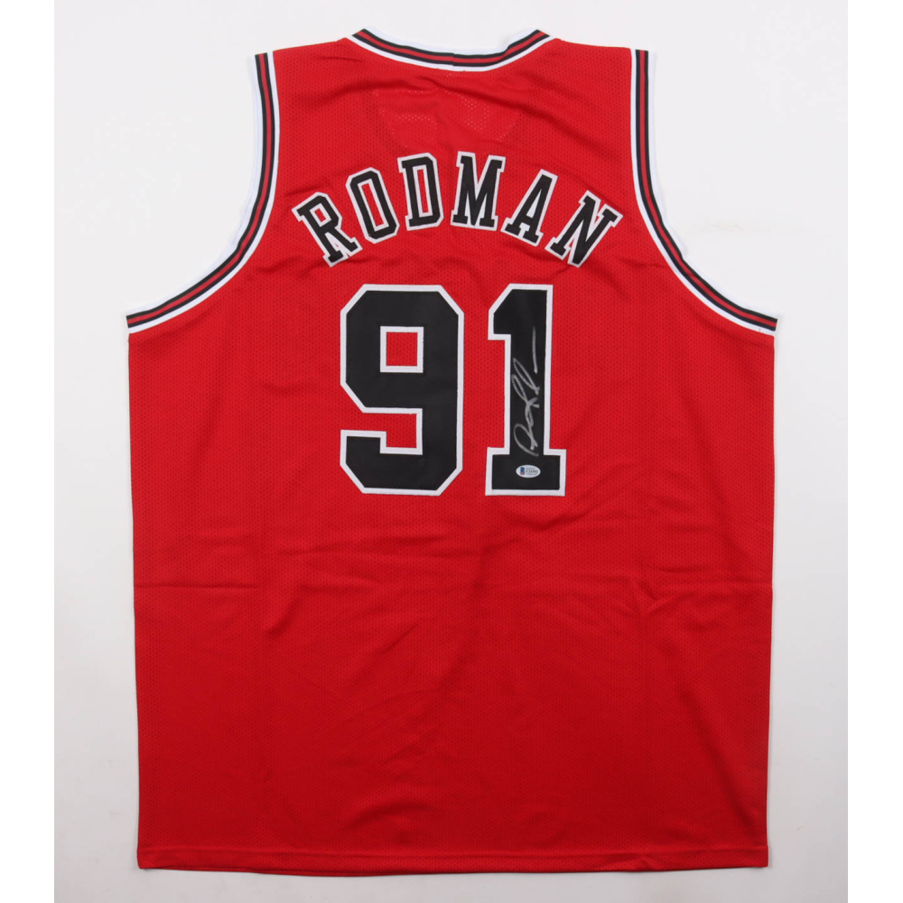 Dennis Rodman Signed Jersey (Beckett) at PristineAuction.com