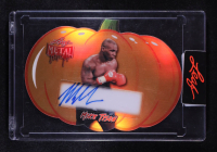 Mike Tyson 2025 Leaf Metal Halloween Pumpkin Prismatic Orange #PMT1 #2/5 at PristineAuction.com