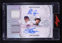 Nolan Ryan / Jim Palmer 2025 Leaf Spectacular Dual Memorabilia Auto Spectrum Silver Holofoil #DM1 #09/15 at PristineAuction.com