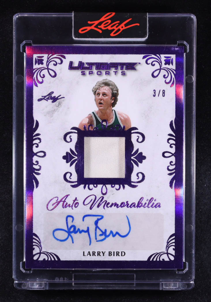 Larry Bird 2024 Leaf Ultimate Sports Auto Memorabilia Spectrum Purple #AMLB1 #3/8 at PristineAuction.com Larry Bird 2024 Leaf Ultimate Sports Auto Memorabilia Spectrum Purple #AMLB1 #3/8 at PristineAuction.com