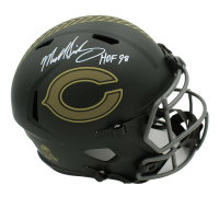 Mike Singletary Signed Bears Full-Size Authentic On-Field Salute to Service Alternate Speed Helmet Inscribed "HOF 98" (JSA) at PristineAuction.com